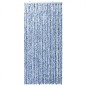 vidaXL Cortina antimoscas chenilla azul y blanco 100x230 cm
