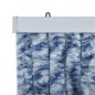 vidaXL Cortina antimoscas chenilla azul y blanco 100x230 cm