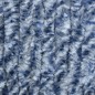 vidaXL Cortina antimoscas chenilla azul y blanco 100x230 cm