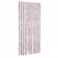 vidaXL Cortina antimoscas chenilla gris plateado y rosa 100x200 cm vidaXL Cortina antimoscas chenilla gris plateado y rosa 100x200 cm