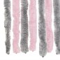 vidaXL Cortina antimoscas chenilla gris plateado y rosa 100x200 cm vidaXL Cortina antimoscas chenilla gris plateado y rosa 100x200 cm
