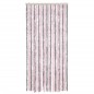 vidaXL Cortina antimoscas chenilla gris plateado y rosa 100x230 cm