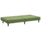 vidaXL Sofá cama de 2 plazas terciopelo verde claro vidaXL Sofá cama de 2 plazas terciopelo verde claro
