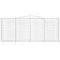 vidaXL Cestas gaviones 9 uds forma de arco hierro 400x30x160/180 cm vidaXL Cestas gaviones 9 uds forma de arco hierro 400x30x160/180 cm