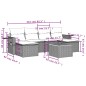 vidaXL Set de comedor de jardín 7 pzas y cojines ratán sintético negro vidaXL Set de comedor de jardín 7 pzas y cojines ratán sintético negro