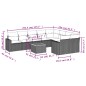 vidaXL Set de sofás de jardín 10 pzas cojines ratán sintético negro vidaXL Set de sofás de jardín 10 pzas cojines ratán sintético negro