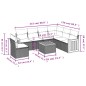 vidaXL Set sofás de jardín 7 piezas y cojines ratán sintético beige vidaXL Set sofás de jardín 7 piezas y cojines ratán sintético beige