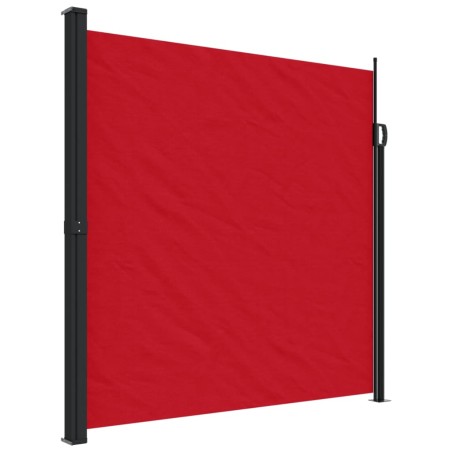 vidaXL Toldo lateral retráctil rojo 200x500 cm