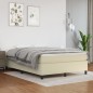 vidaXL Cama box spring con colchón cuero sintético crema 140x200cm vidaXL Cama box spring con colchón cuero sintético crema 140x200cm