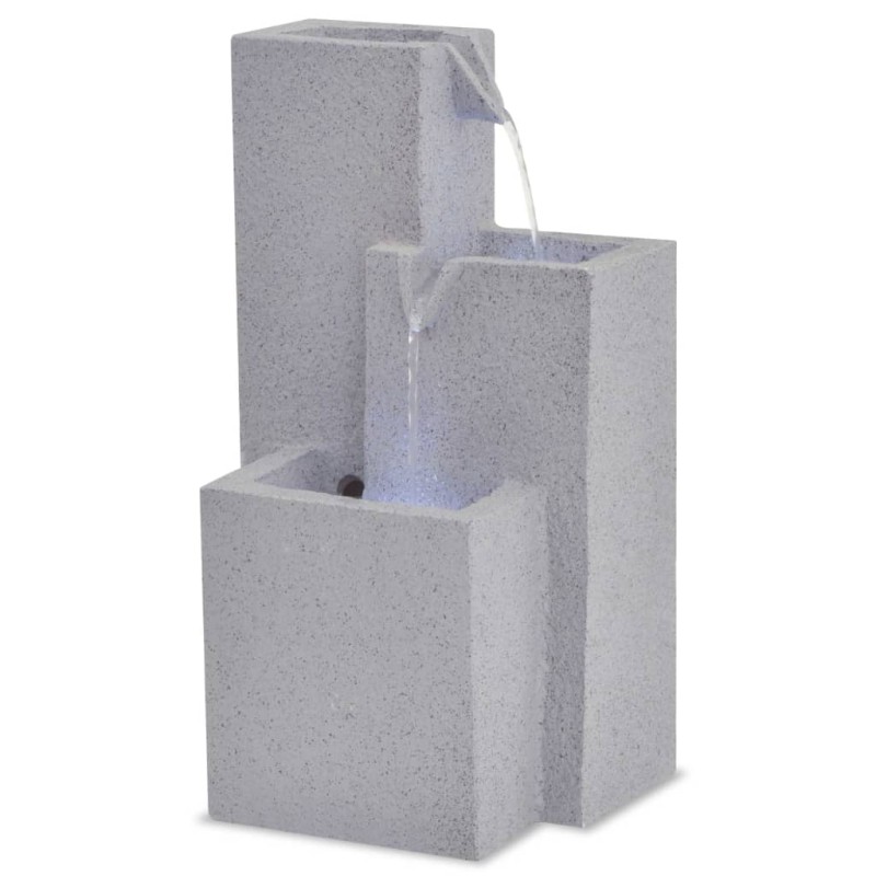 vidaXL Fuente de agua de interior con luz LED de poliresina vidaXL Fuente de agua de interior con luz LED de poliresina