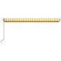 vidaXL Toldo retráctil automático amarillo y blanco 500x300 cm vidaXL Toldo retráctil automático amarillo y blanco 500x300 cm