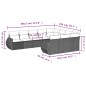 vidaXL Set de sofás de jardín 10 pzas cojines ratán sintético negro vidaXL Set de sofás de jardín 10 pzas cojines ratán sintético negro