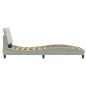 vidaXL Estructura de cama con cabecero terciopelo gris claro 90x190 cm vidaXL Estructura de cama con cabecero terciopelo gris claro 90x190 cm