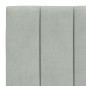 vidaXL Estructura de cama con cabecero terciopelo gris claro 90x190 cm vidaXL Estructura de cama con cabecero terciopelo gris claro 90x190 cm