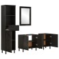 vidaXL Conjunto de armarios de baño 4 piezas madera maciza de mango vidaXL Conjunto de armarios de baño 4 piezas madera maciza de mango