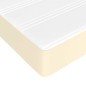 vidaXL Cama box spring con colchón cuero sintético crema 140x200cm vidaXL Cama box spring con colchón cuero sintético crema 140x200cm