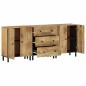 vidaXL Aparador 3 piezas madera maciza de mango 60x33x75 cm vidaXL Aparador 3 piezas madera maciza de mango 60x33x75 cm