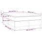 vidaXL Cama box spring con colchón cuero sintético crema 140x200cm vidaXL Cama box spring con colchón cuero sintético crema 140x200cm