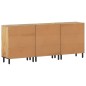 vidaXL Aparador 3 piezas madera maciza de mango 60x33x75 cm vidaXL Aparador 3 piezas madera maciza de mango 60x33x75 cm
