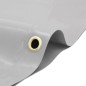vidaXL Lona gris 1x2,5 m 600 g/m²