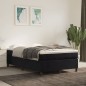 vidaXL Cama box spring con colchón terciopelo negro 120x200 cm vidaXL Cama box spring con colchón terciopelo negro 120x200 cm