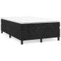 vidaXL Cama box spring con colchón terciopelo negro 120x200 cm vidaXL Cama box spring con colchón terciopelo negro 120x200 cm
