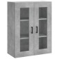 vidaXL Aparador alto madera contrachapada gris hormigón 69,5x34x180 cm vidaXL Aparador alto madera contrachapada gris hormigón 69,5x34x180 cm