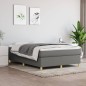 vidaXL Cama box spring con colchón tela gris oscuro 140x200 cm vidaXL Cama box spring con colchón tela gris oscuro 140x200 cm