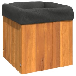 vidaXL Jardinera de madera maciza de acacia 25x25x25 cm