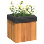 vidaXL Jardinera de madera maciza de acacia 25x25x25 cm vidaXL Jardinera de madera maciza de acacia 25x25x25 cm