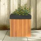 vidaXL Jardinera de madera maciza de acacia 45x45x45 cm