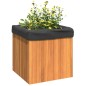 vidaXL Jardinera de madera maciza de acacia 45x45x45 cm