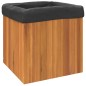 vidaXL Jardinera de madera maciza de acacia 45x45x45 cm