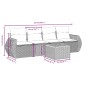 vidaXL Set de muebles de jardín 5 pzas y cojines ratán sintético negro vidaXL Set de muebles de jardín 5 pzas y cojines ratán sintético negro
