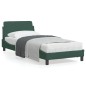 vidaXL Estructura cama con cabecero terciopelo verde oscuro 90x200 cm vidaXL Estructura cama con cabecero terciopelo verde oscuro 90x200 cm