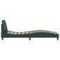 vidaXL Estructura cama con cabecero terciopelo verde oscuro 90x200 cm vidaXL Estructura cama con cabecero terciopelo verde oscuro 90x200 cm
