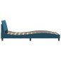 vidaXL Estructura de cama con cabecero terciopelo azul 100x200 cm vidaXL Estructura de cama con cabecero terciopelo azul 100x200 cm
