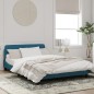 vidaXL Estructura de cama con cabecero terciopelo azul 140x190 cm vidaXL Estructura de cama con cabecero terciopelo azul 140x190 cm