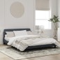 vidaXL Estructura cama con cabecero terciopelo gris oscuro 160x200 cm vidaXL Estructura cama con cabecero terciopelo gris oscuro 160x200 cm