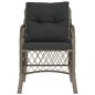 vidaXL Sillones de jardín con cojines 2 uds ratán sintético gris vidaXL Sillones de jardín con cojines 2 uds ratán sintético gris