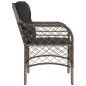 vidaXL Sillones de jardín con cojines 2 uds ratán sintético gris vidaXL Sillones de jardín con cojines 2 uds ratán sintético gris