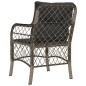 vidaXL Sillones de jardín con cojines 2 uds ratán sintético gris vidaXL Sillones de jardín con cojines 2 uds ratán sintético gris