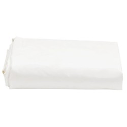 vidaXL Lona blanca Ø 5 m 600 /m²