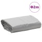 vidaXL Lona gris Ø 2 m 600 /m² vidaXL Lona gris Ø 2 m 600 /m²