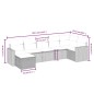 vidaXL Set sofás de jardín 7 piezas y cojines ratán sintético beige vidaXL Set sofás de jardín 7 piezas y cojines ratán sintético beige