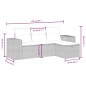 vidaXL Set de sofás de jardín 4 pzas y cojines ratán sintético gris vidaXL Set de sofás de jardín 4 pzas y cojines ratán sintético gris