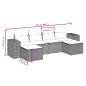 vidaXL Set de sofás de jardín 6 piezas y cojines ratán sintético negro vidaXL Set de sofás de jardín 6 piezas y cojines ratán sintético negro