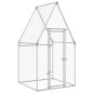 vidaXL Jaula para gallinas acero galvanizado plateado 100x100x190 cm vidaXL Jaula para gallinas acero galvanizado plateado 100x100x190 cm