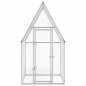 vidaXL Jaula para gallinas acero galvanizado plateado 100x100x190 cm vidaXL Jaula para gallinas acero galvanizado plateado 100x100x190 cm