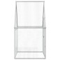 vidaXL Jaula para gallinas acero galvanizado plateado 100x100x190 cm vidaXL Jaula para gallinas acero galvanizado plateado 100x100x190 cm